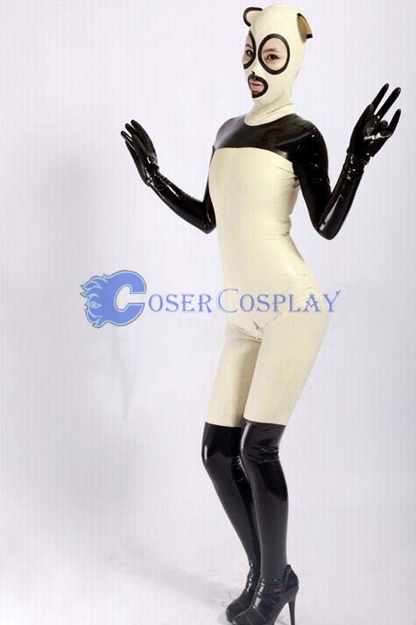 Lycra And Pvc Raccoon Zentai Costume